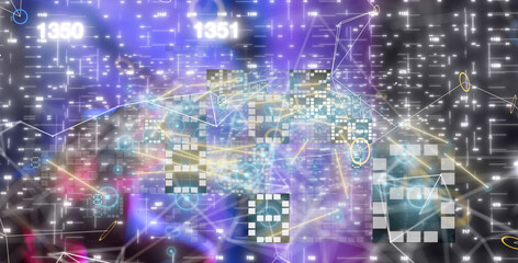 Technology background. Big data concept