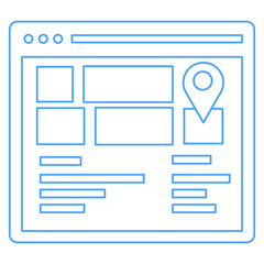 location webpage Vector icon which is suitable for commercial work

