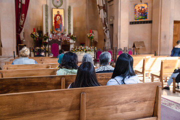 prayer people in church