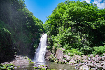 Fototapeta na wymiar 秋保大滝 秋保温泉に近くとても綺麗なところです