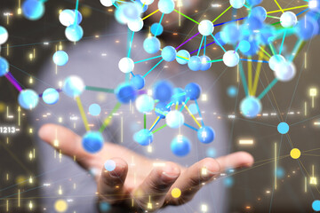 conference Digital Network and data concept 3d