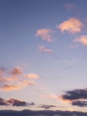 pink clouds sunset sky