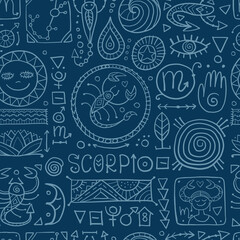Scorpio zodiac sign. Element of Water.