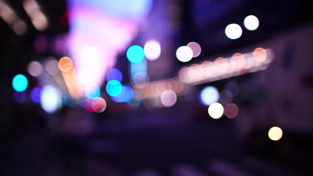 夜の都市 ぼかし風景