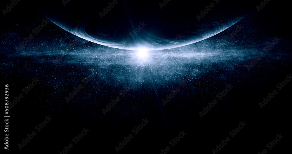 Canvas Prints image of outer space. . mixed media