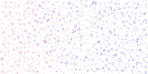 Various Colorful Random Letters Pattern - Texture, Background, Design Element in Editable Vector Format