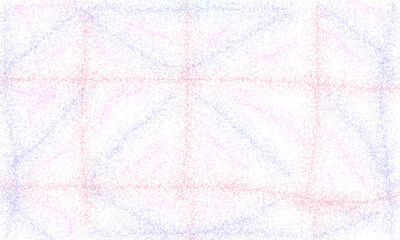 Illustration created by computer program. It is diagonal within the overlapping rectangles that stand out. Simulates a shallow depth of field by creating a blurred background with white, red, blue and