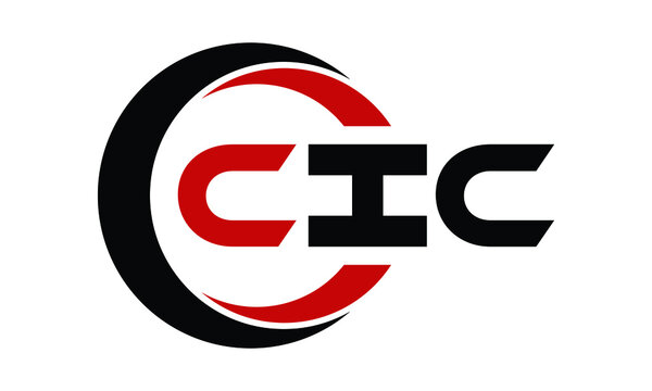 CIC swoosh three letter logo design vector template | monogram logo | abstract logo | wordmark logo | letter mark logo | business logo | brand logo | flat logo | minimalist logo | text | word | symbol