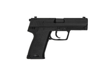 Air gun. Modern pneumatic weapon for air soft, sports and entertainment. A dummy, a copy of a real...