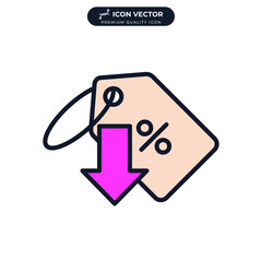 discount icon symbol template for graphic and web design collection logo vector illustration