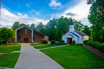 Fototapeta premium Picture of Church in Western North Carolina Foothills