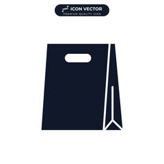 shopping bag icon symbol template for graphic and web design collection logo vector illustration