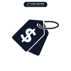 price tag icon symbol template for graphic and web design collection logo vector illustration
