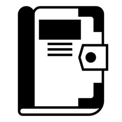 chapter book icon on transparent background