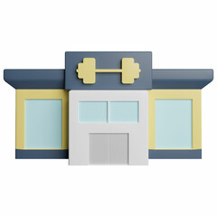 3D Rendering Illustration Fitness Gym Photo HD