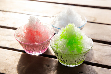 かき氷　asian  type of epidemic shaved ice