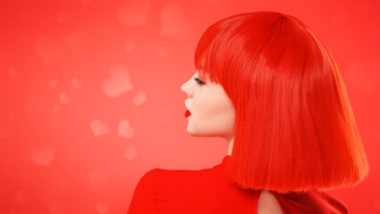 gorgeous girl with red hair