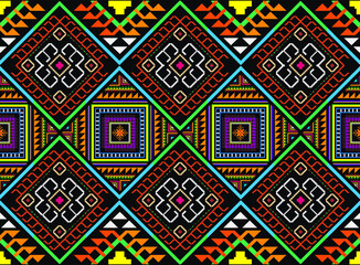 Tribal striped seamless pattern. Aztec geometric vector background. Can be used in textile design, web design for making of clothes, accessories, decorative paper, wrapping, envelope; backpacks, etc.