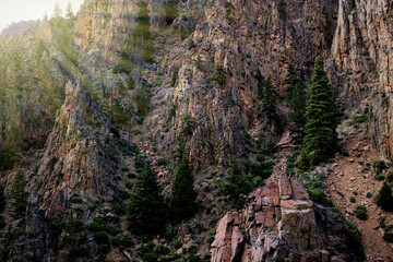 Panorama of the Rocky Mountain Range in Colorado
