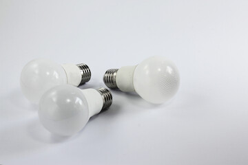 LED light bulb or lamp isolated on white background