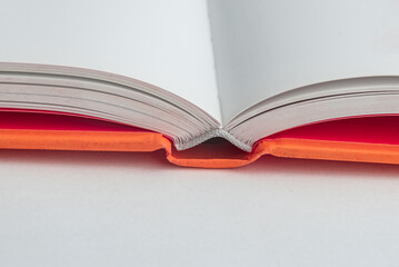 Book over background - closeup detail