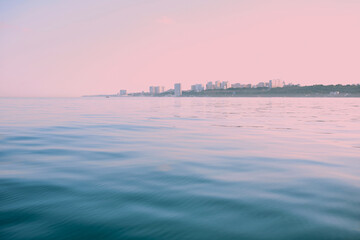 city view from the the sea coast. Travel, relaxation