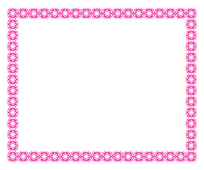 abstract artistic creative pink floral border
