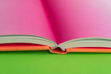 Book over background - closeup detail