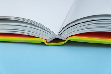 Book over background - closeup detail