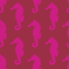 Summer seamless seahorse pattern for fabrics and kids and wrapping paper and textiles and gifts