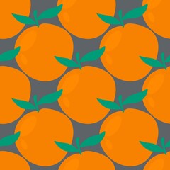 Summer fruit seamless oranges pattern for fabrics and textiles and packaging and linens and kids and wrapping paper