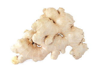 fresh ginger used as herbal medicine isolated on white background