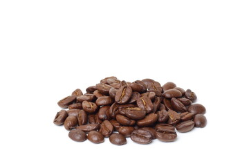 coffee beans isolated on white