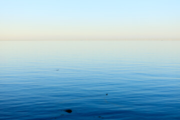 Obraz premium Horizontal view of Fehmarn across Denmark