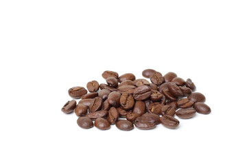 coffee beans isolated on white