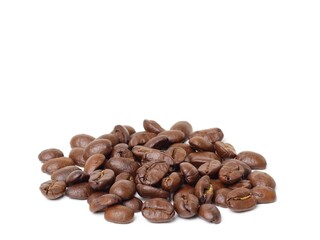 coffee beans isolated on white