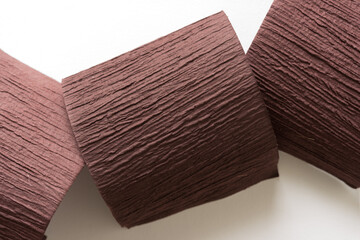 curled brown paper with texture
