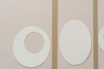 oval and round-ish paper shapes
