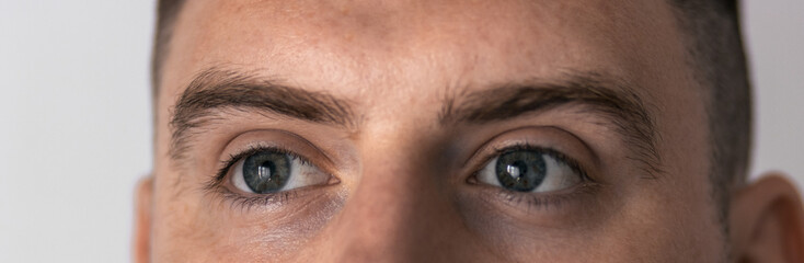 Obraz premium Close-up of a man's eyes