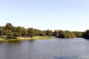 Fototapeta na wymiar Shibaevsky pond in the natural-historical park 