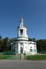 Fototapeta na wymiar The Church of the Blachernae Icon of the Mother of God in Kuzminki. Moscow