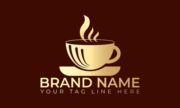 coffee logo. tea logo.mug logo design.
