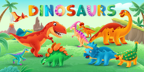 dinosaurs in the park - 508826951