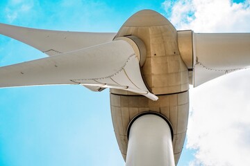 Close-up of wind turbine