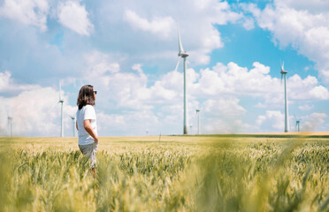 Mn by wind turbine farm