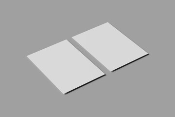 Minimal a4 flyer blank mockup 