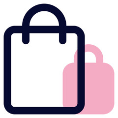 shopping bag icon illustration