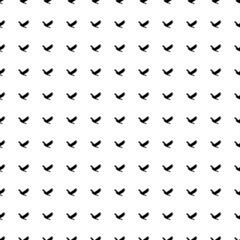 Square seamless background pattern from geometric shapes. The pattern is evenly filled with big black eagle symbols. Vector illustration on white background