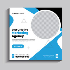 Digital marketing agency and corporate social media post template