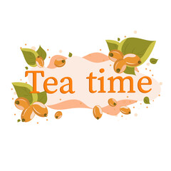 inscription tea time with sea buckthorn